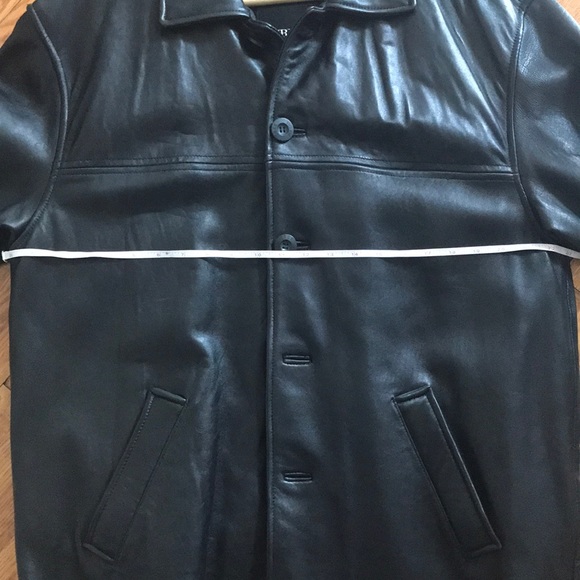 NWOT Men's Genuine Leather Coat - Picture 8 of 8